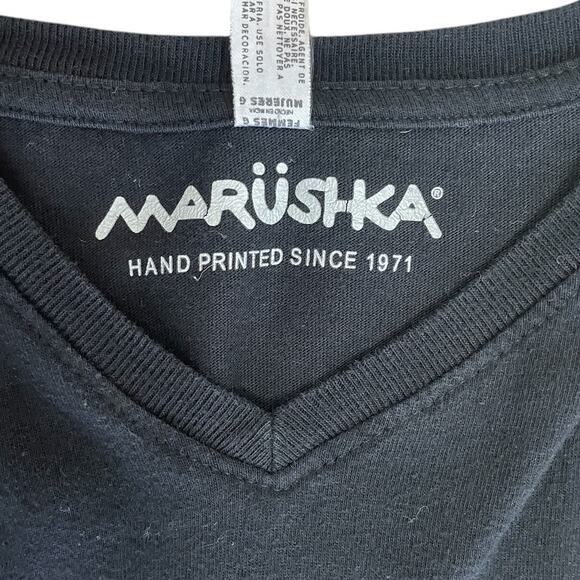 Marushka Hand Printed T-Shirt Women's Size Large Sea Grass In The Wind Unique - Picture 10 of 12